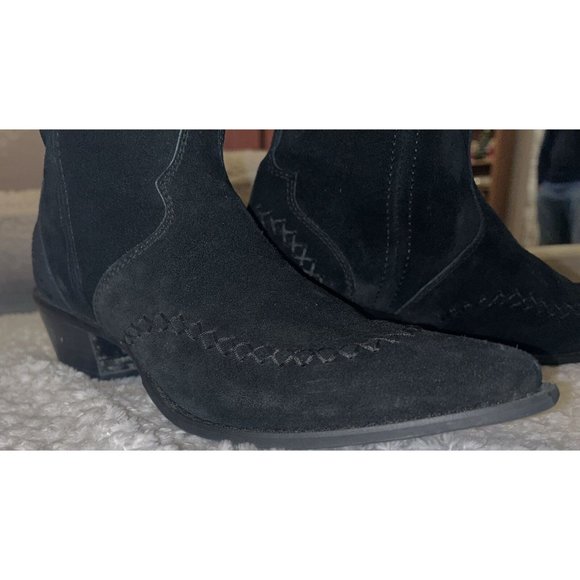 Crush by Durango Suede Fringe  Western Calf Boots size 8.5 - Picture 3 of 10